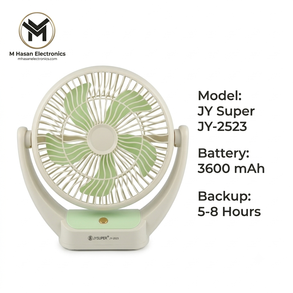 JY Super JY-2523 Rechargeble Fan