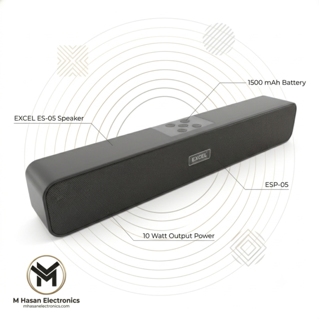 Excel ESP-05 10W 1500 mAh Smart Wireless Desktop Speaker